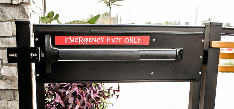 emergency push bar installation in Lehigh Acres