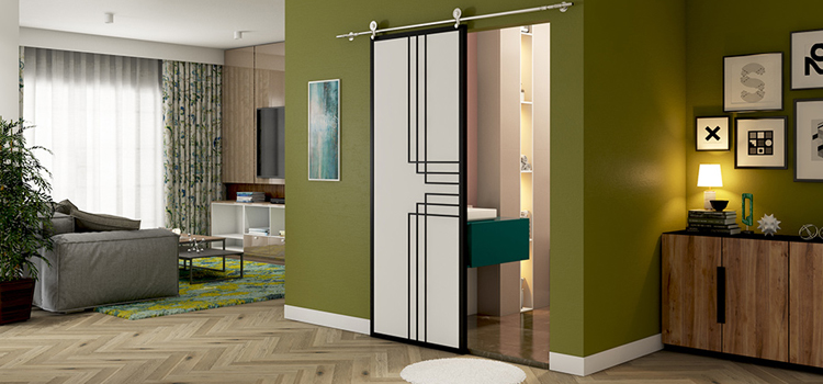 sliding bathroom door installation in Lehigh Acres